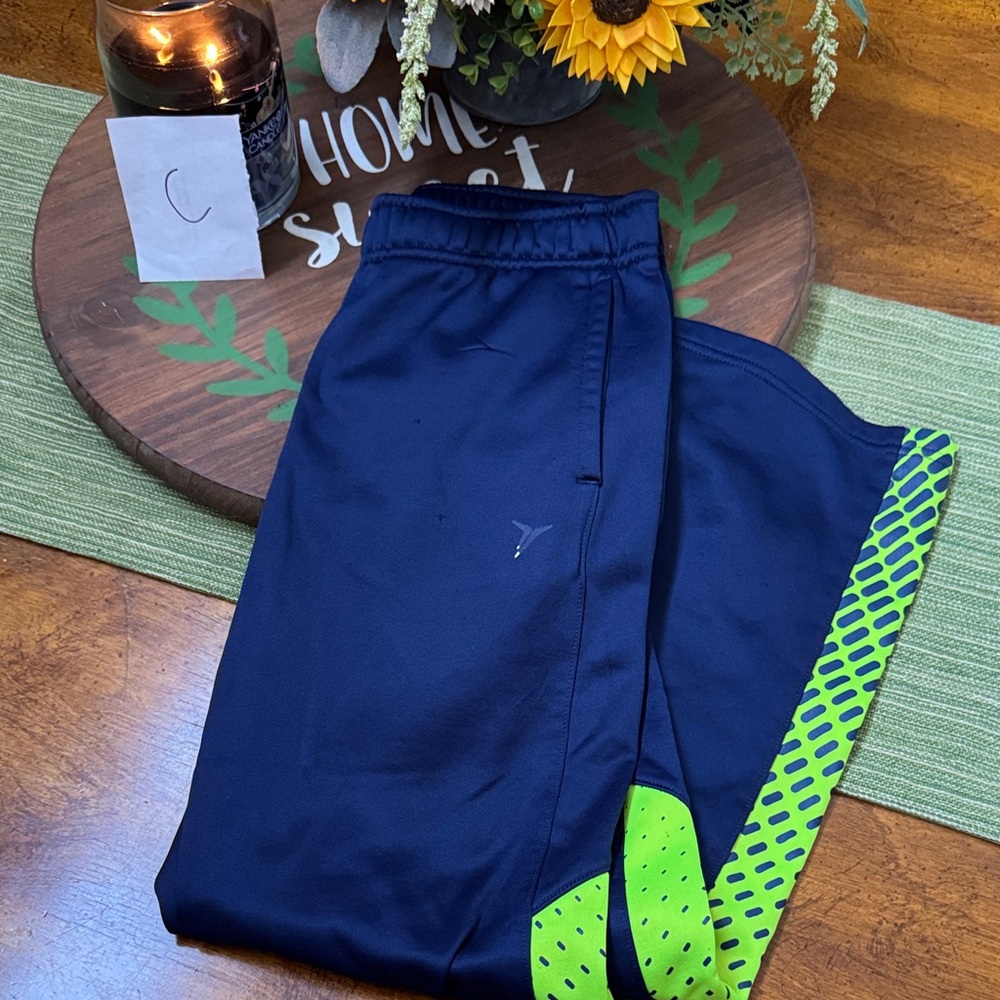 Old Navy Kids Blue and Lime Joggers